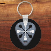 Gitarrist Plektrum Schlüsselanhänger (Vorderseite)