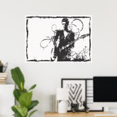 Gitarrist Poster (Heimbüro)