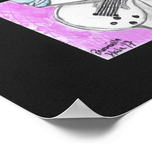 Gitarrist Poster (Ecke)