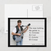 Gitarrist Postkarte (Vorne/Hinten)