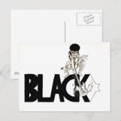 Gitarrist Postkarte (Vorne/Hinten)