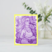 Gitarrist Postkarte (Stehend Vorderseite)