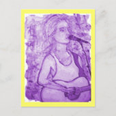 Gitarrist Postkarte (Vorderseite)