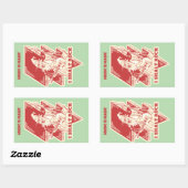 Gitarrist Rechteckiger Aufkleber (Blatt)