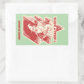 Gitarrist Rechteckiger Aufkleber (Tasche)