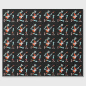 Gitarrist Robot Geschenkpapier (Flach)