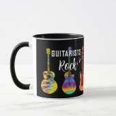 Gitarrist Rock Colorful Guitars Tasse (Links)