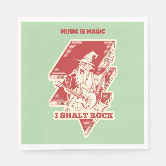 Gitarrist Serviette (Vorderseite)