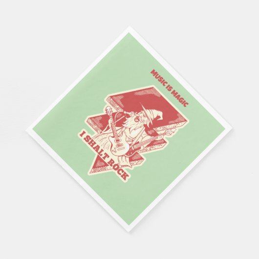 Gitarrist Serviette (Ecke)