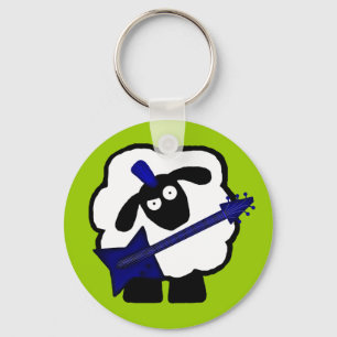 Gitarrist Sheep Schlüsselanhänger
