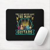 Gitarrist Sie können nie zu viele Gitarren Xmas ha Mousepad (Mit Mouse)