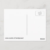 Gitarrist-Silhouette Postkarte (Rückseite)