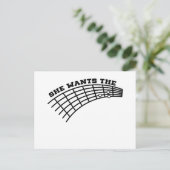 Gitarrist Spaß Postkarte (Stehend Vorderseite)