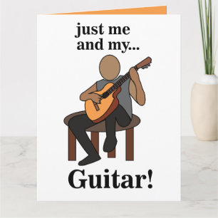 Gitarrist spielt Gitarre zum Geburtstag Karte