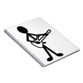 Gitarrist Strichmännchen Notizblock (Rechte Seite)