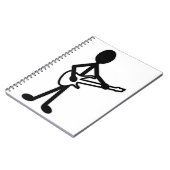 Gitarrist Strichmännchen Notizblock (Linke Seite)