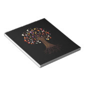 Gitarrist Tree Guitar Birthday Notizblock (angewinkelt)