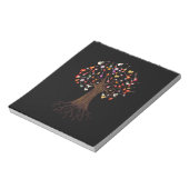 Gitarrist Tree Guitar Birthday Notizblock (Rotiert)