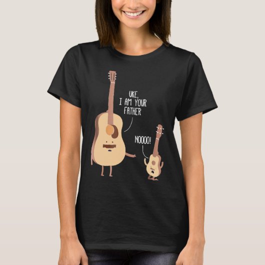 Gitarrist: Uke I Bin Your Vater T Shirt Ukulele G (Vorderseite)
