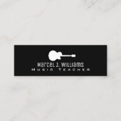 Gitarrist und Gitarrist in schwarz Mini Visitenkarte (Vorderseite)