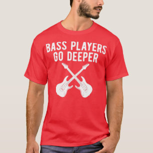 Gitarrist und Gitarrist spielt tiefer Gitarrist T-Shirt