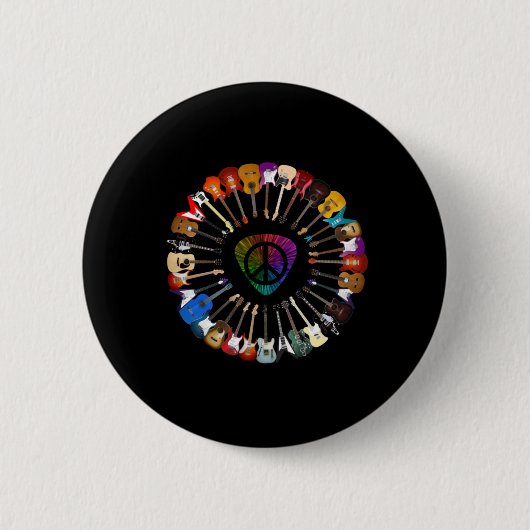 Gitarrist Variety Geburtstag Button (Vorderseite)