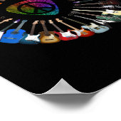 Gitarrist Variety Geburtstag Poster (Ecke)