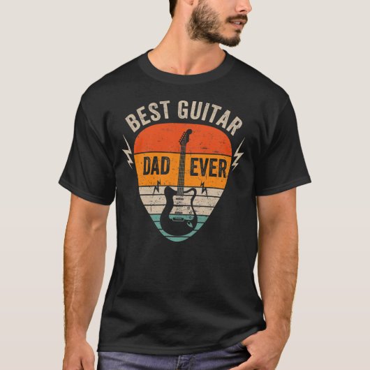 Gitarrist Vater Bester Vater je D A D Chord Gesche T-Shirt (Vorderseite)