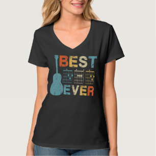Gitarrist Vater Bester Vater je D A D Chord Gitarr T-Shirt