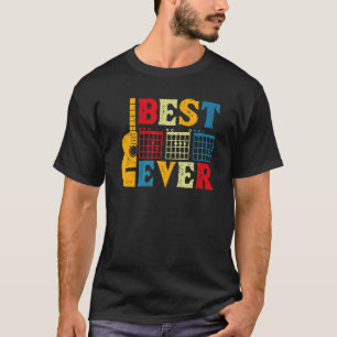 Gitarrist Vater Bester Vater je D A D Chord Gitarr T-Shirt
