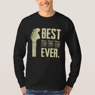 Gitarrist Vater Bester Vater je D A D Chord Gitarr T-Shirt