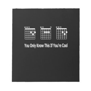 Gitarrist Vater Gitarre Tab Musical Geburtstag Notizblock