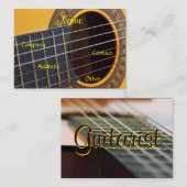 Gitarrist Visitenkarte (Vorne/Hinten)