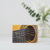 Gitarrist Visitenkarte (Stehend Vorderseite)