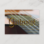 Gitarrist Visitenkarte (Rückseite)