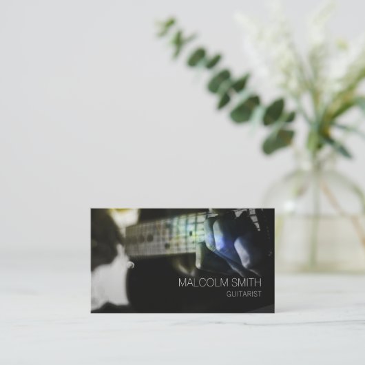 Gitarrist Visitenkarte (Stehend Vorderseite)