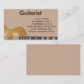 Gitarrist Visitenkarte (Vorne/Hinten)