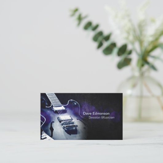Gitarrist Visitenkarte (Stehend Vorderseite)
