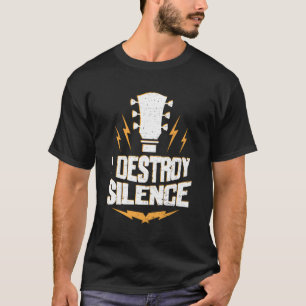 Gitarrist zerstöre Stille Gitarre T-Shirt