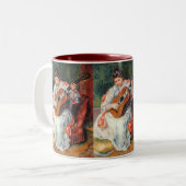 Gitarrist Zweifarbige Tasse (Vorderseite Links)