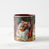 Gitarrist Zweifarbige Tasse (Mittel)