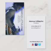 GitarristHeadshot für Musiker Visitenkarte (Vorne/Hinten)