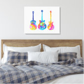 GITARS STARTE LEINWAND ART DRUCKER (Insitu (Schlafzimmer))