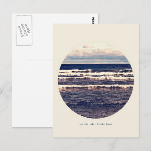 Gitche Gumee Postkarte (Vorne/Hinten)