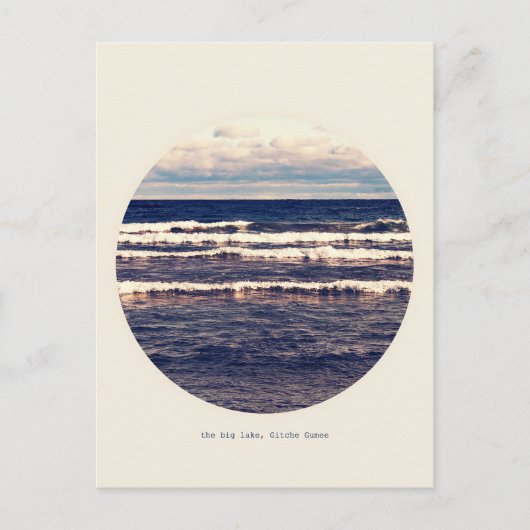 Gitche Gumee Postkarte (Vorderseite)