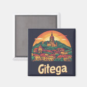 Gitega Burundi-Erinnerungsstück 🏛️ Magnet (Vorderseite/Rückseite)