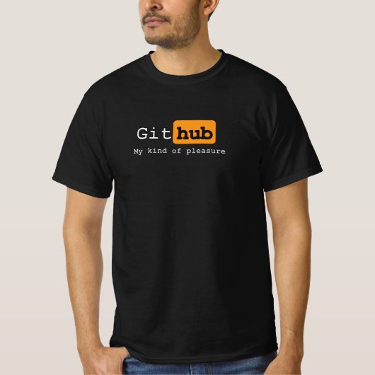 GitHUB, schwarz T-Shirt (Vorderseite)