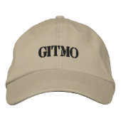 GITMO BESTICKTE BASEBALLKAPPE (Vorderseite)