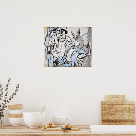 Gitter - an den Longchamps Races Poster (Küche)