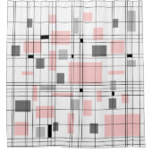 Gitter des Mittelzentrums Duschvorhang (Vorderseite)